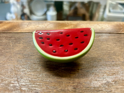 Red & Green Nora Fleming Watermelon Knob Charm NF, 2 1/2"