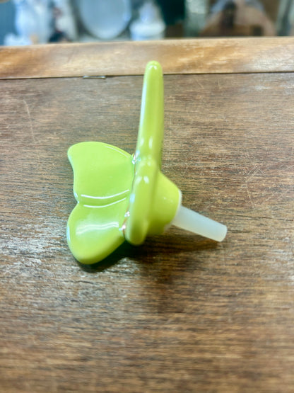 Nora Fleming Green Butterfly Knob Charm, 2"