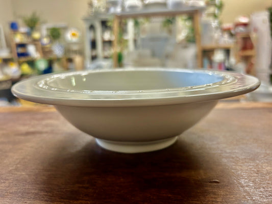 White Nora Fleming Dots Stoneware Bowl, 9 1/4"