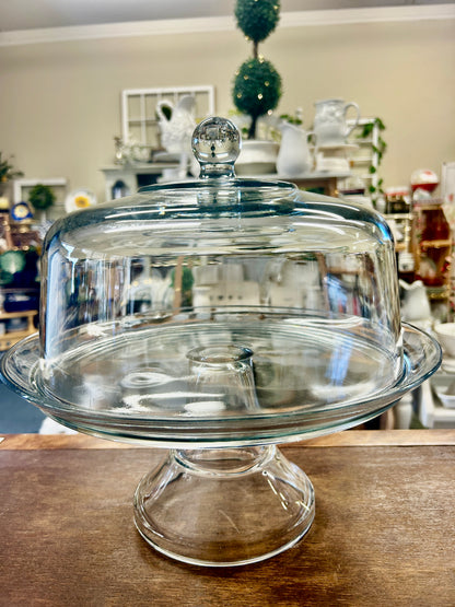 Clear  Dome Cake Stand, 11"