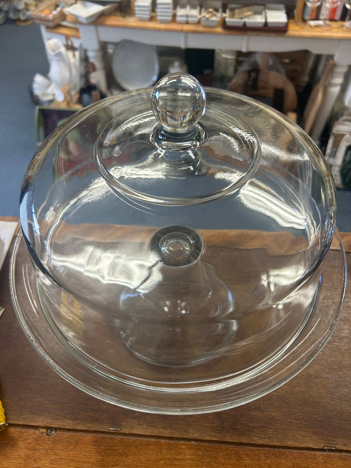 Clear  Dome Cake Stand, 11"