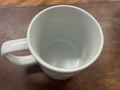 Red Green White Stonewall Kitchen Mitten Mug, 3 3/4"