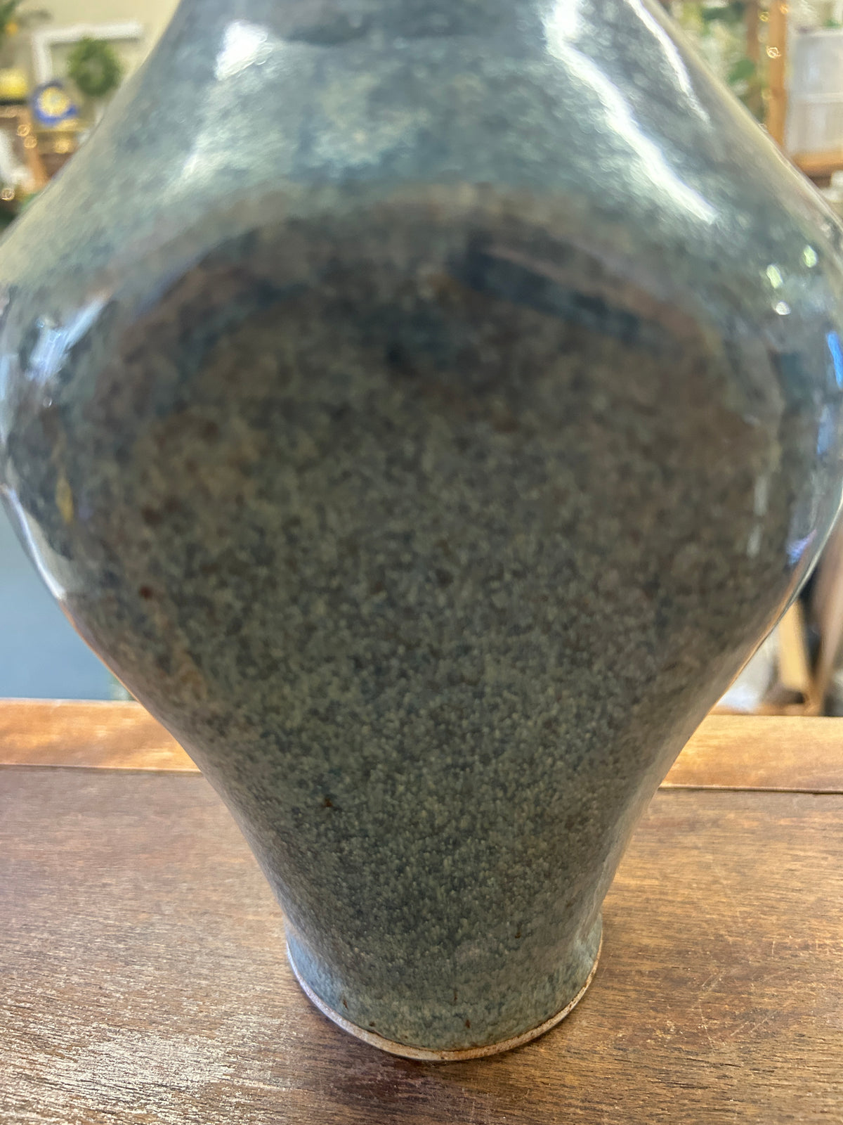 Gray  Stoneware Gray Vase, 9"