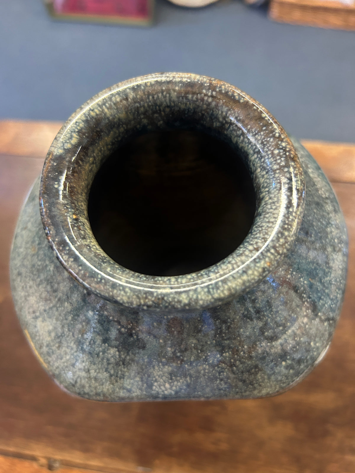 Gray  Stoneware Gray Vase, 9"