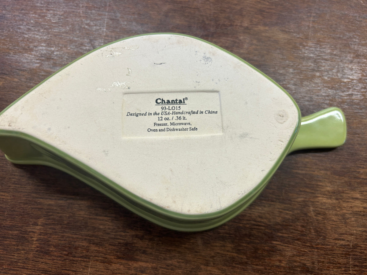 Chantal Green Leaf Bowl, 8 3/4"