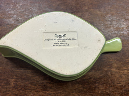 Chantal Green Leaf Bowl, 8 3/4"