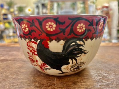 Multicolor Certified International Rooster Bowl, 5 1/4"