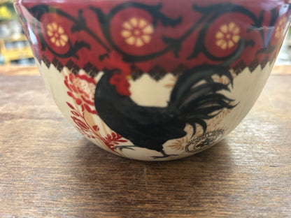 Multicolor Certified International Rooster Bowl, 5 1/4"