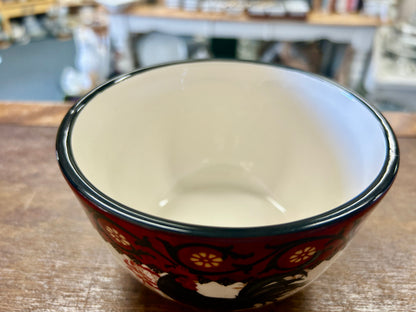 Multicolor Certified International Rooster Bowl, 5 1/4"