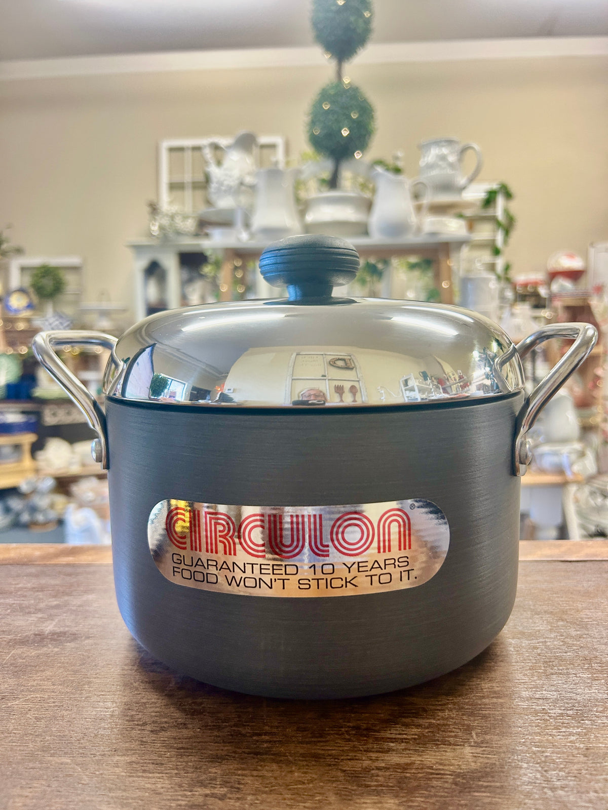 Gray Circulon NEW 3 1/2 QT Pot w/ Lid, 3 1/2 QT