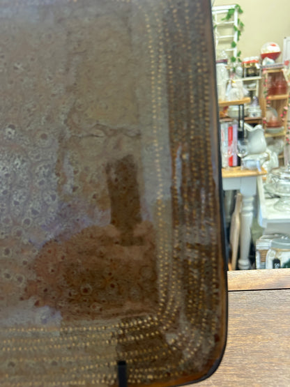 Brown Better Homes & Gardens Atlas Copper Square Plate, 10 1/2"