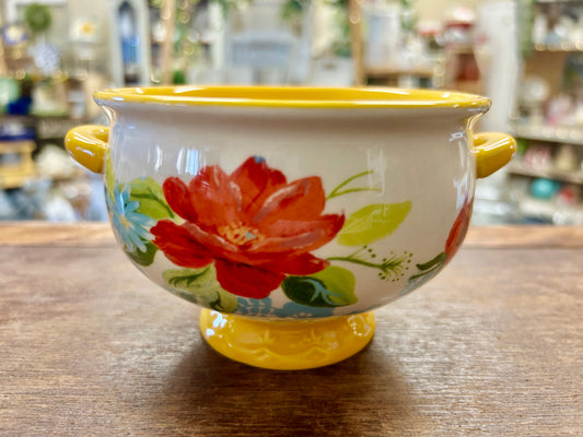 Multicolor Pioneer Woman Heritage Floral Bowl w/ Handles, 6"