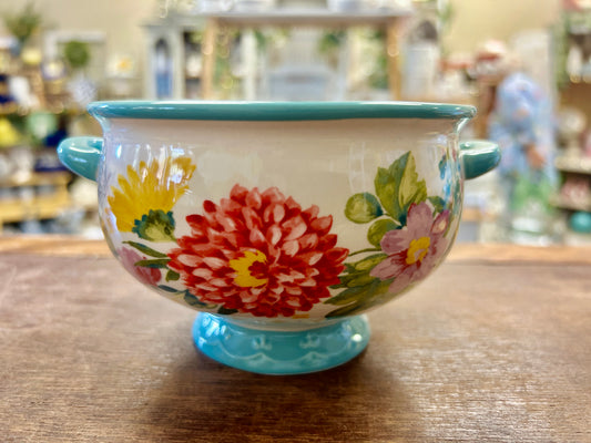 Multicolor Pioneer Woman Heritage Floral Bowl w/ Handles, 6"
