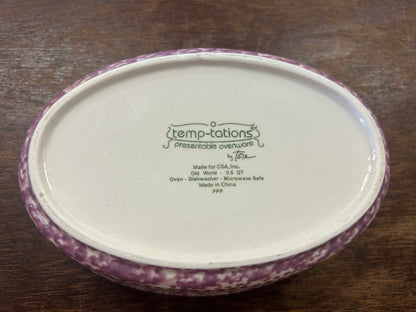 Purple Temptations Old World Oval .6 QT, 7"