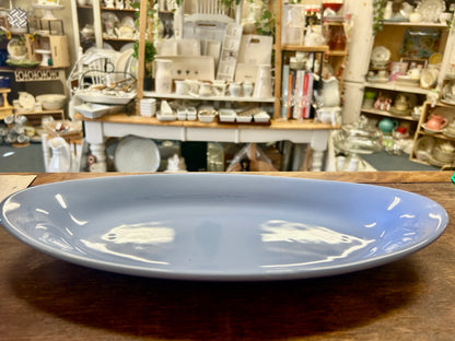 Blue Hall Vintage Blue Oval Platter, 13 1/2"
