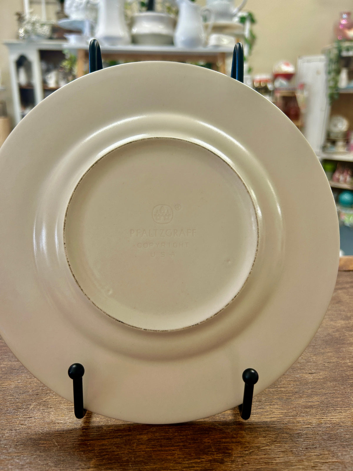Green & Blue Pfaltzgraff Nordic Christmas Plate, 8 1/4"