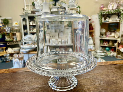 Clear  Mini Cake Stand w/ Dome, 7"