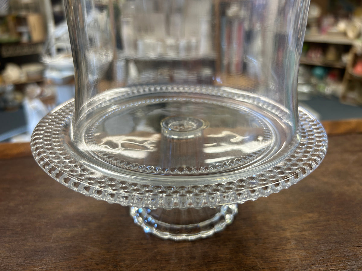 Clear  Mini Cake Stand w/ Dome, 7"