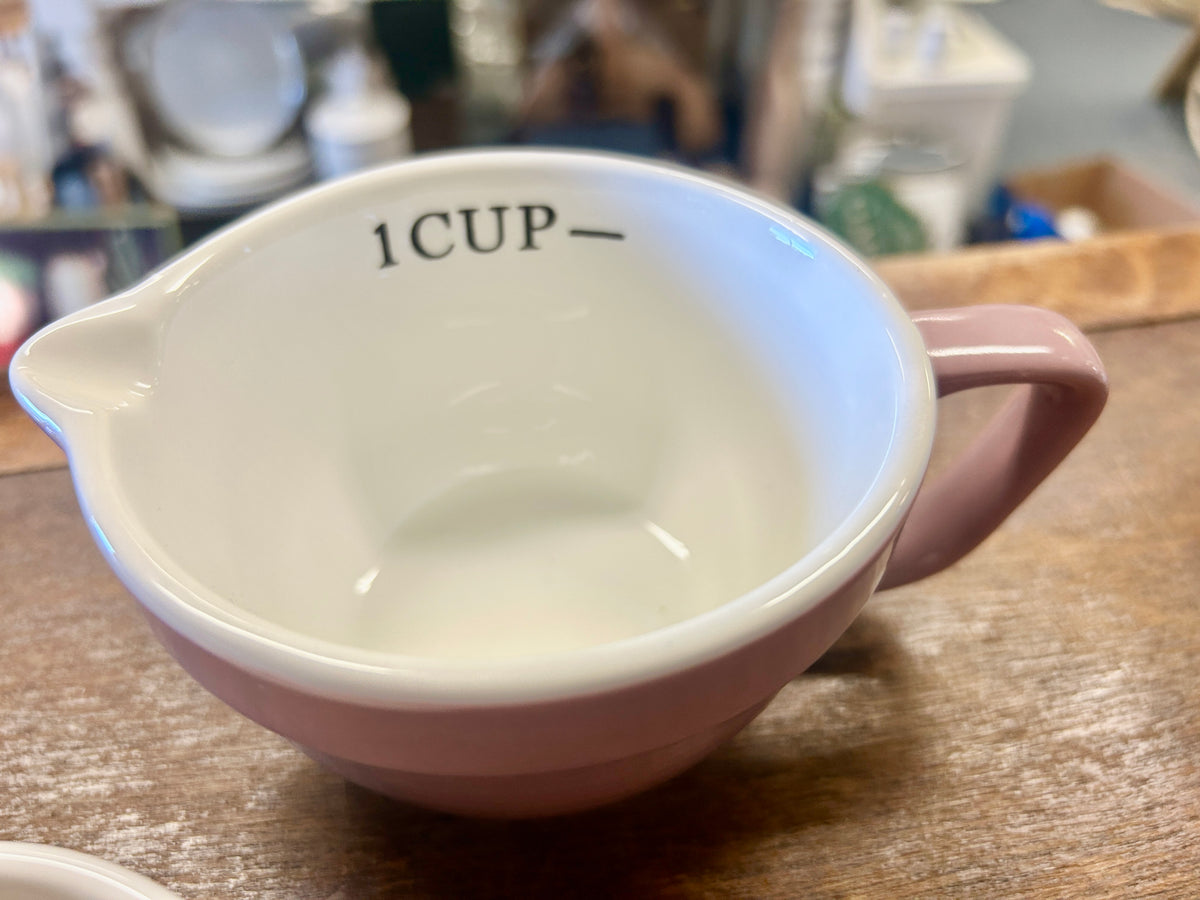 Multicolor  Ceramic Measuring Cups 3, 6"