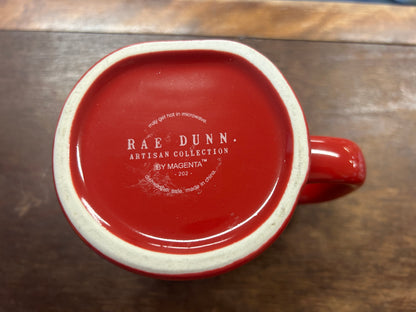 Red Rae Dunn HO HO HO Mug, 4 3/4"