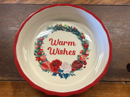 Multicolor Pioneer Woman Warm Wishes Baker, 9 1/2"