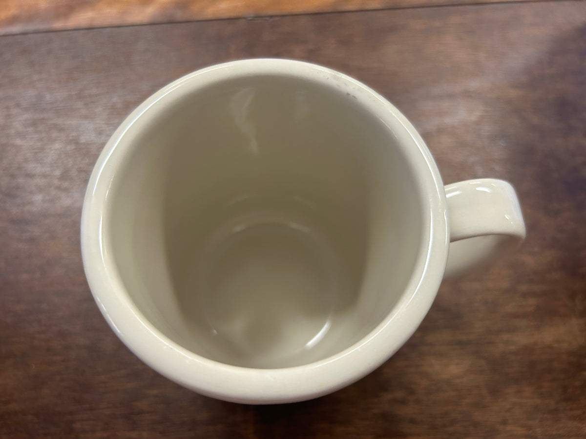 Red Green White Longaberger Christmas Holly Mug, 4 1/4"
