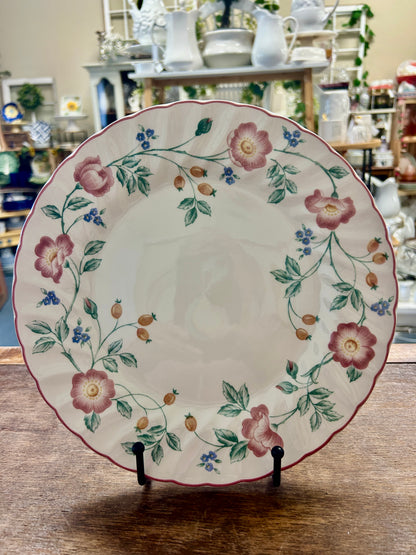 Multicolor Churchill Briar Rose Dinner Plate England, 10"
