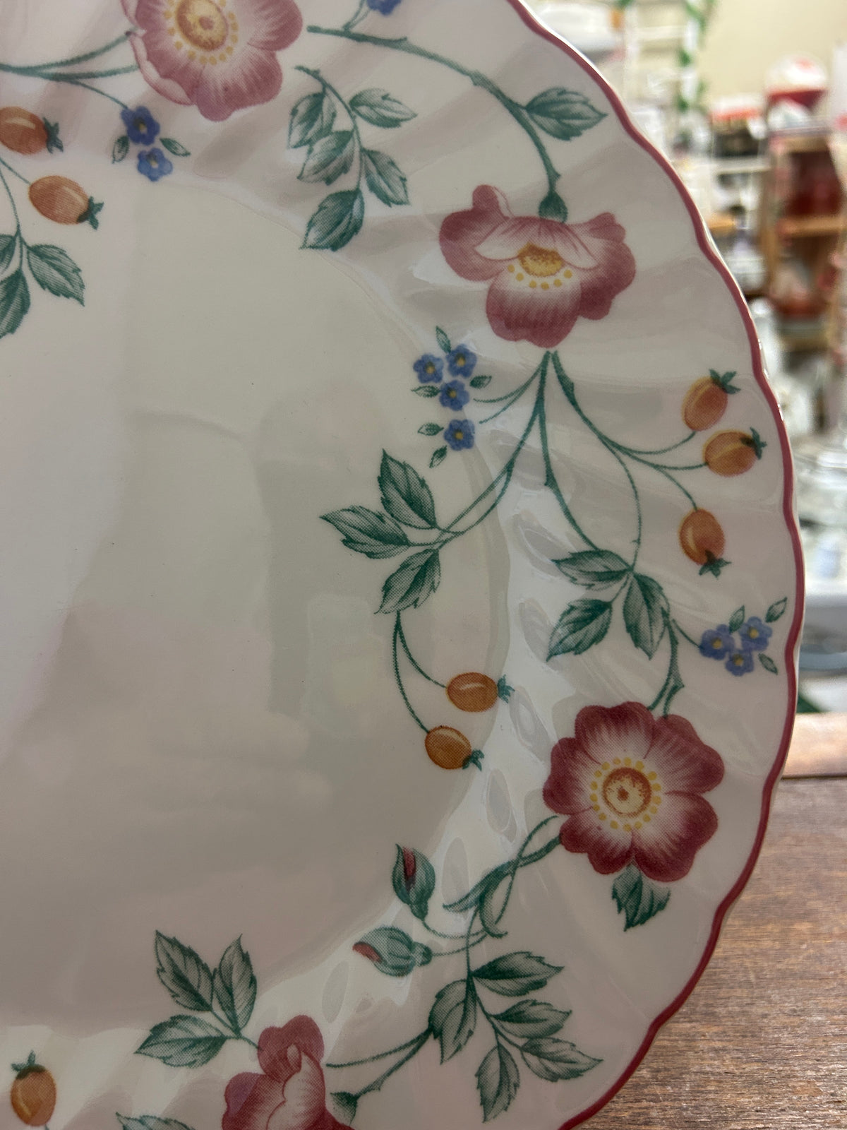 Multicolor Churchill Briar Rose Dinner Plate England, 10"
