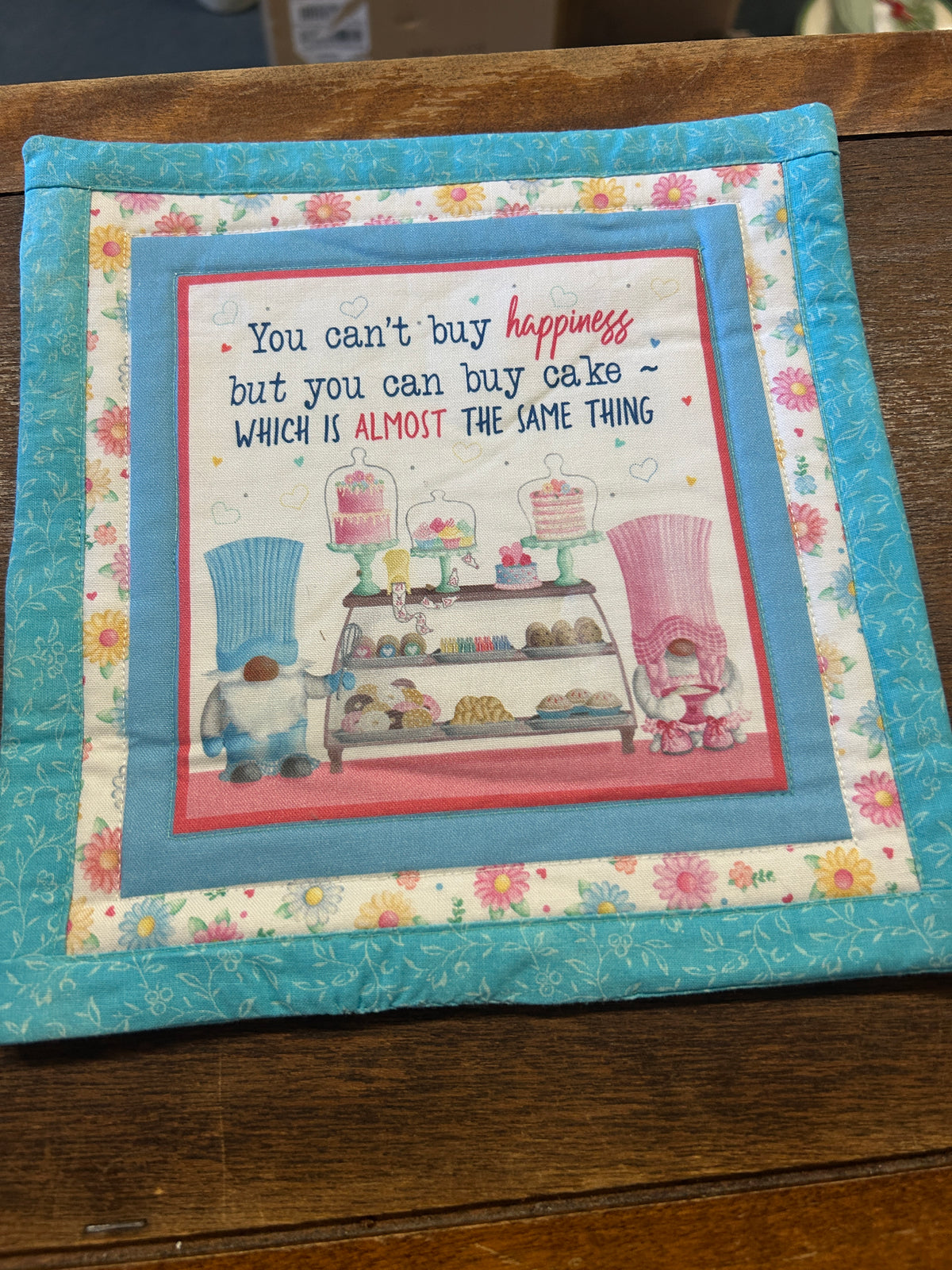 Multicolor  Gnome Potholder, 8 1/2"