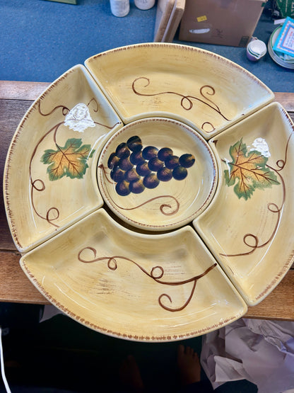Yellow Tabletops Unlimited NEW 5 Part Lazy Susan, 18"