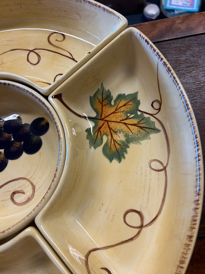 Yellow Tabletops Unlimited NEW 5 Part Lazy Susan, 18"