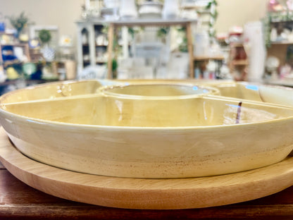 Yellow Tabletops Unlimited NEW 5 Part Lazy Susan, 18"