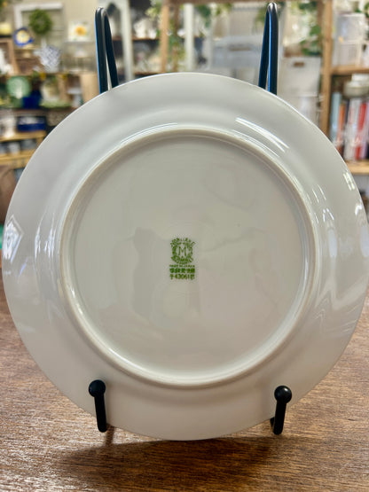 Gold & White Noritake Christmas Ball Salad Plate, 7 1/2"