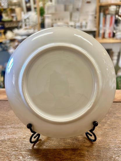 Gold & White Noritake Christmas Ball Saucer Plate, 5 1/2"