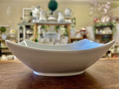 Fitz & Floyd White Rectangle Bowl, 8 3/4"