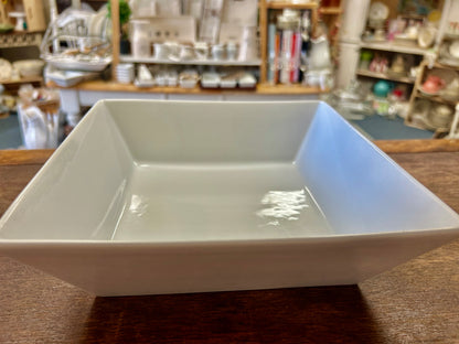 Fitz & Floyd White Square Serving Bowl, 9"