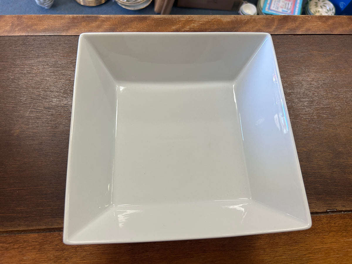 Fitz & Floyd White Square Serving Bowl, 9"