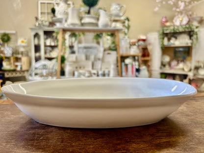 Fitz & Floyd Nevaeh White Oval Bowl, 13"
