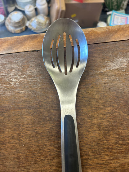 Silver Calphalon Slotted Serving Spoon, 13 1/2"