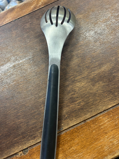Silver Calphalon Slotted Serving Spoon, 13 1/2"