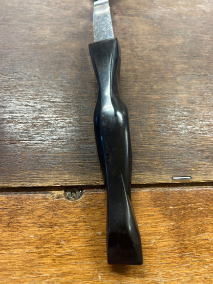 Silver Cutco Serving Spoon Brown Handle, 12 1/2"