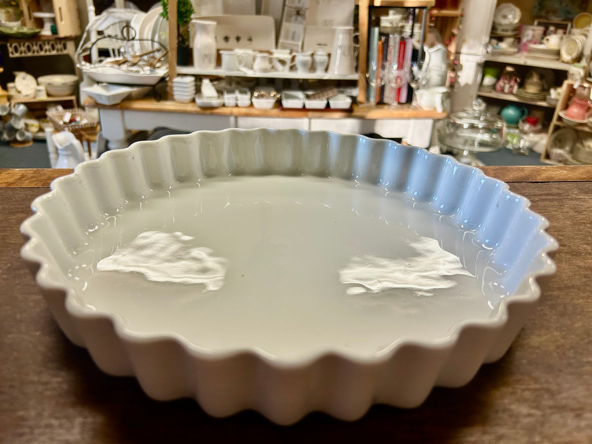 Pillivuyt White Tart Pan France, 10"