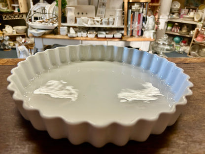 Pillivuyt White Tart Pan France, 10"