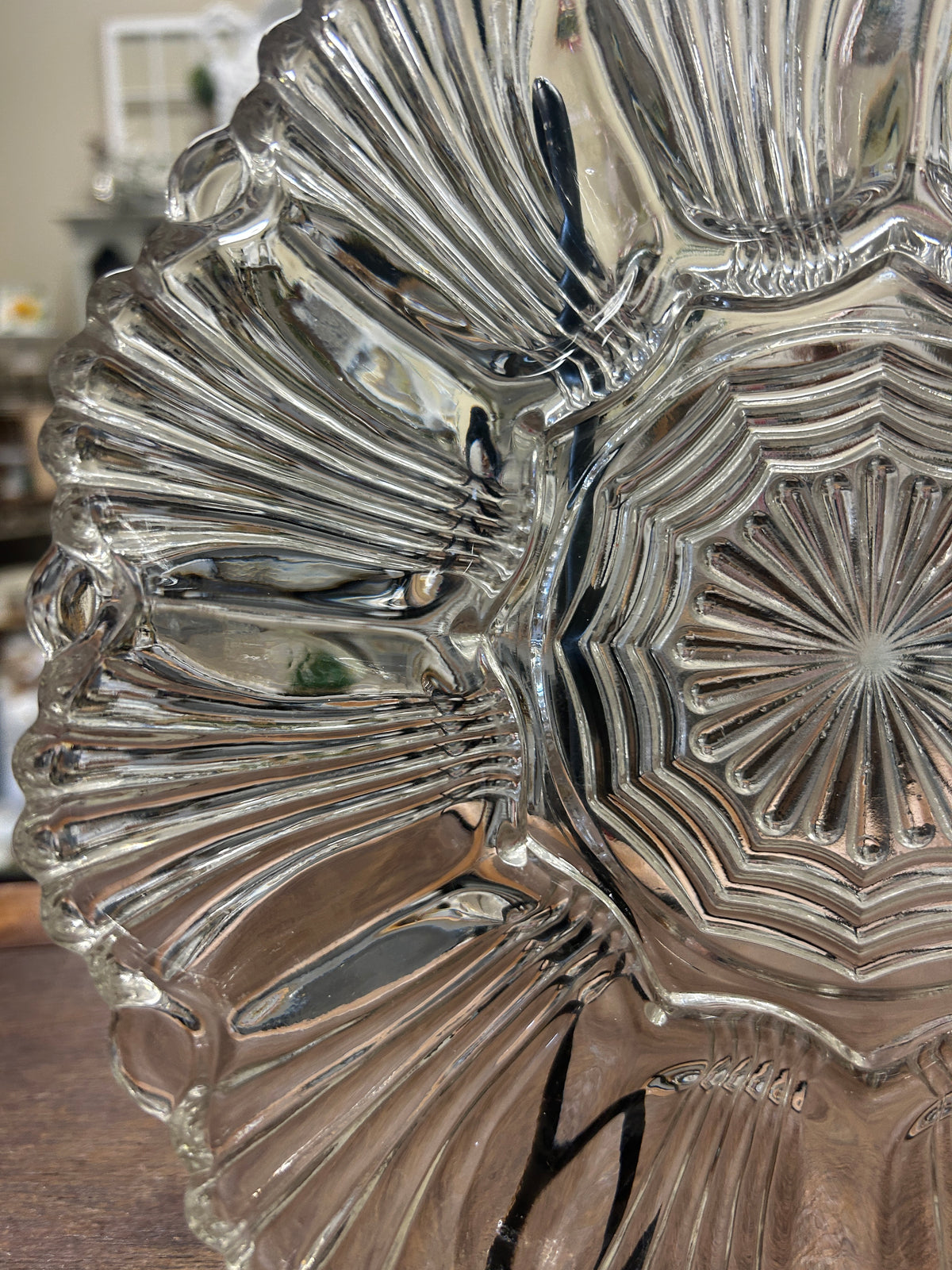 Clear Deviled Egg Platter, 9 3/4"