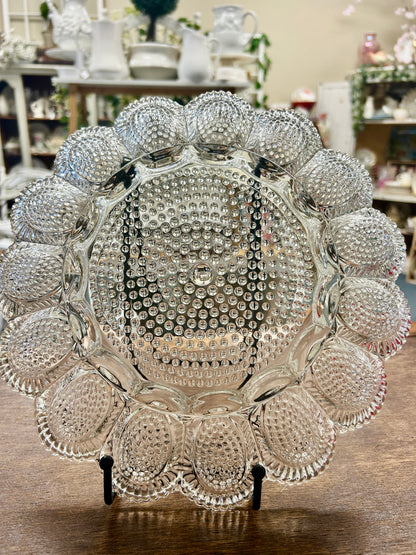 Indiana Glass Clear Deviled Egg Platter, 11 1/4"