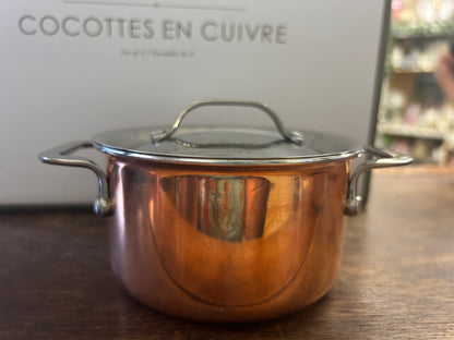 Copper NEW Williams Sonoma Mini Copper Cocotte Set of 4, 16 ounces