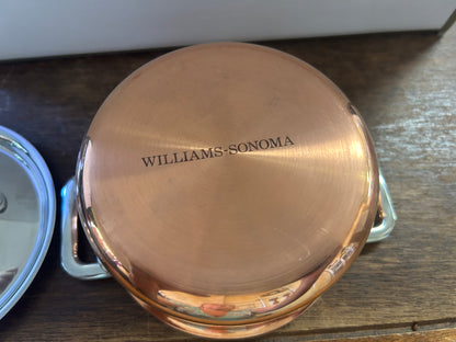 Copper NEW Williams Sonoma Mini Copper Cocotte Set of 4, 16 ounces