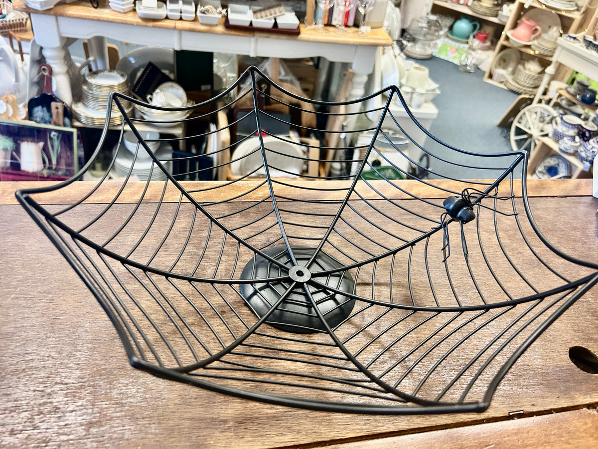 Black  Spider Web Bowl, 15"