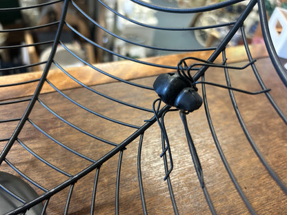 Black  Spider Web Bowl, 15"