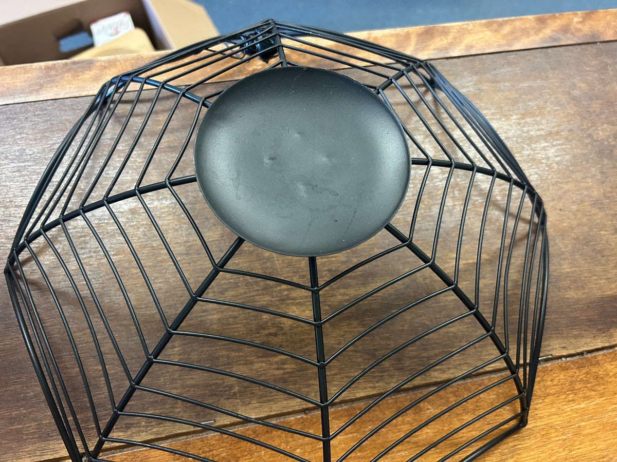 Black  Spider Web Bowl, 15"